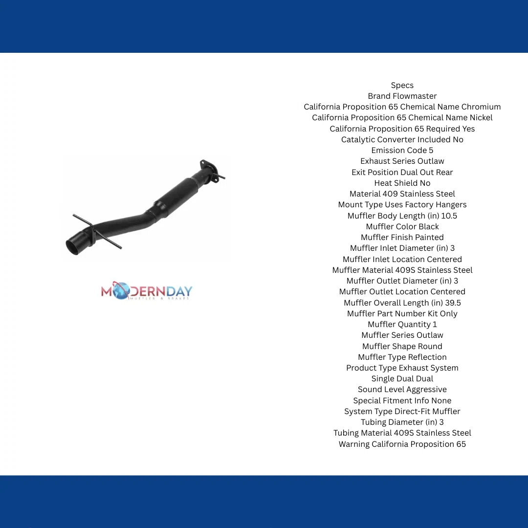 2019-2024 Ram 1500 Performance Muffler Flowmaster Stainless Steel